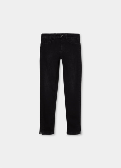 Jeans Donna UF1056D4614 new classy spacchetto con logo Nero LIU.JO- Francavilla Moda